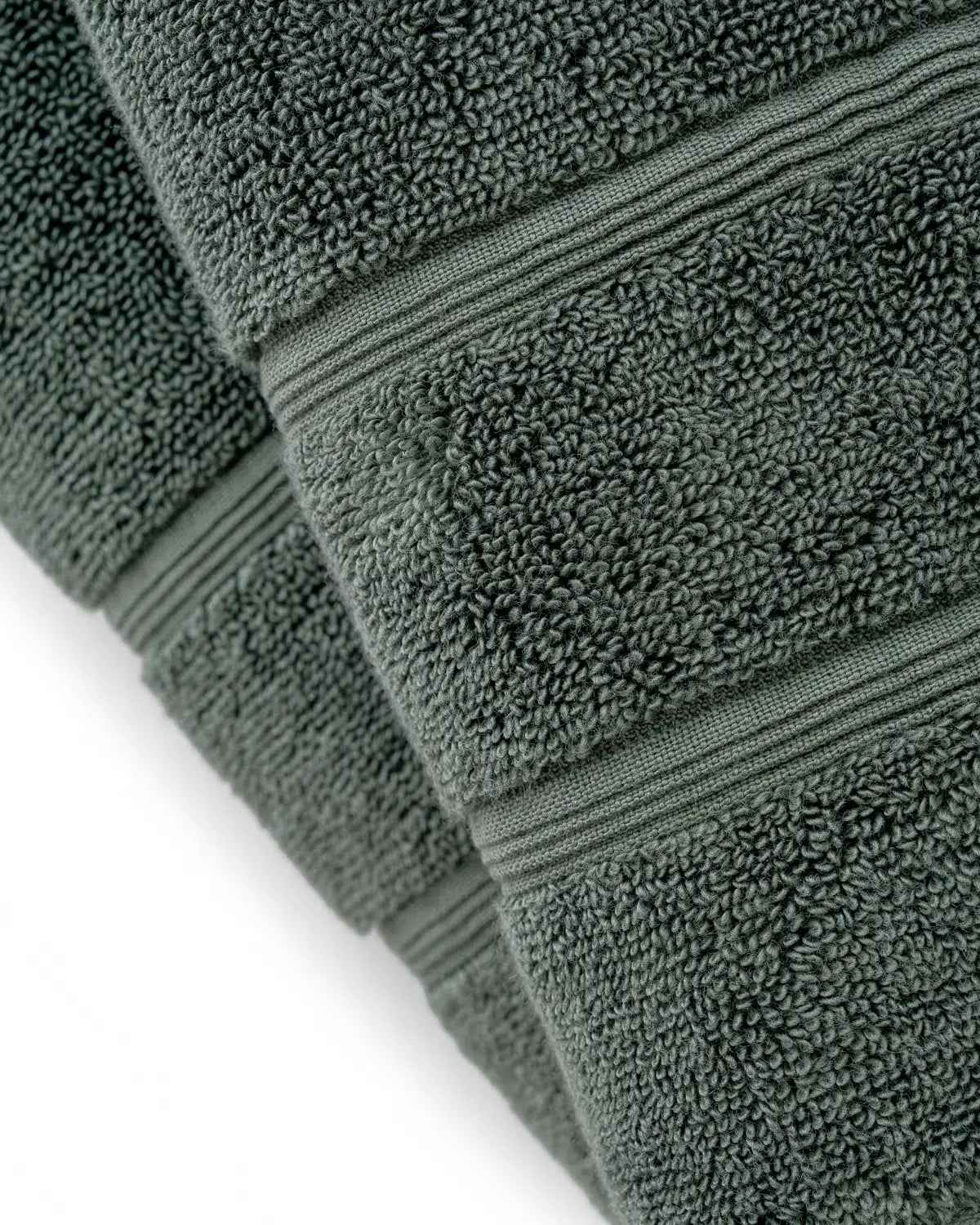 A Pine green Classic Turkish cotton Hand towel