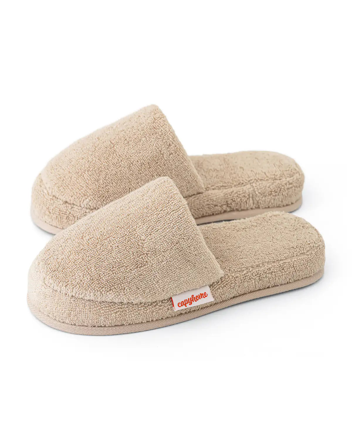 Sandshell UltraSoft Cotton High-Absorbency Slippers standing in front of a white background