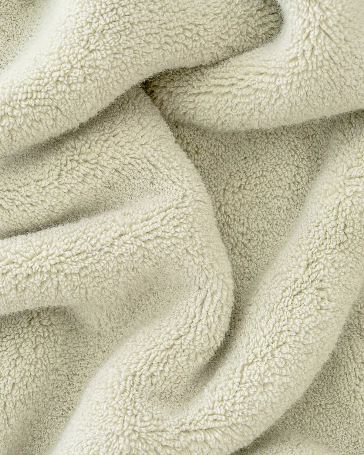 Close-up of jade ultrasoft premium cotton towel with a soft texture