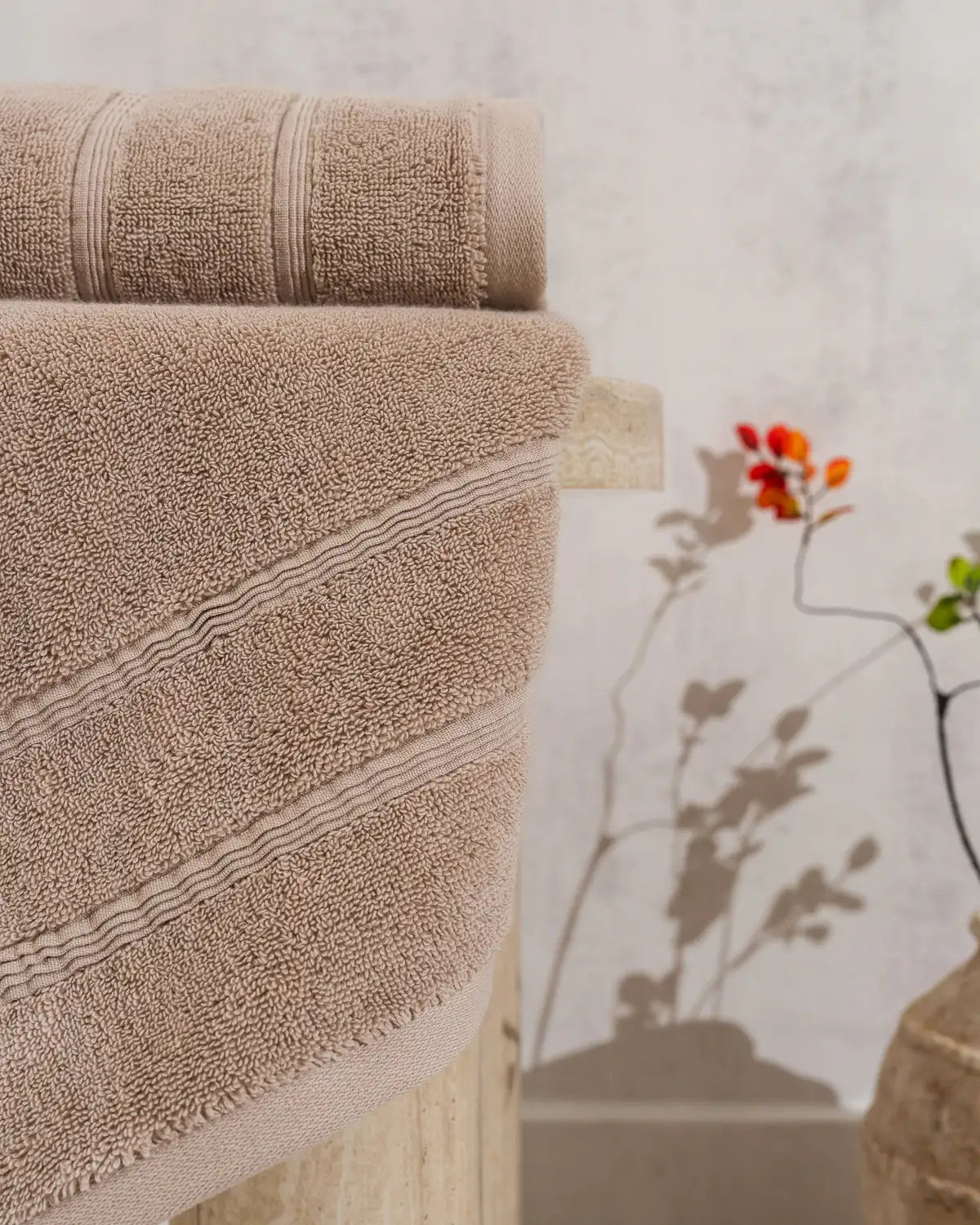 Classic Turkish Cotton Ultra-Dense Hand Towel Duo