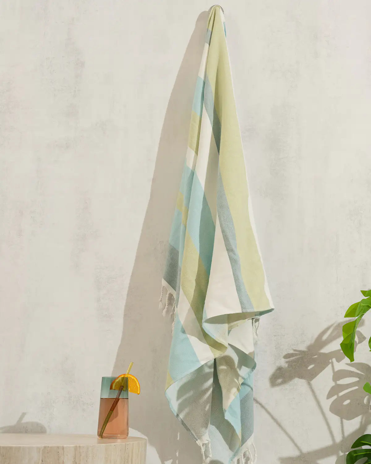 Soft Gradient Striped Beach & Pool Towel