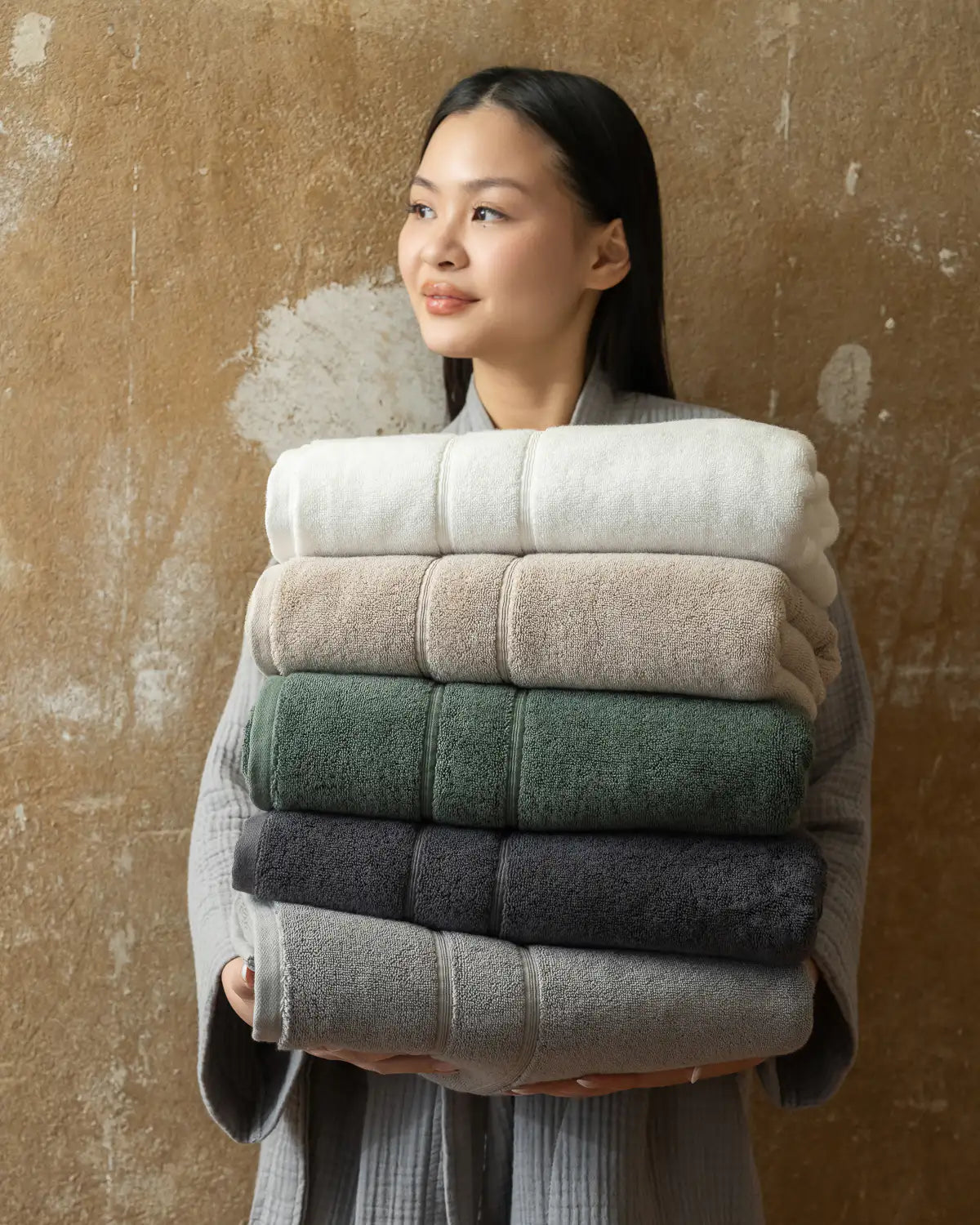 Classic Turkish Cotton Ultra-Dense Bath Sheet Duo