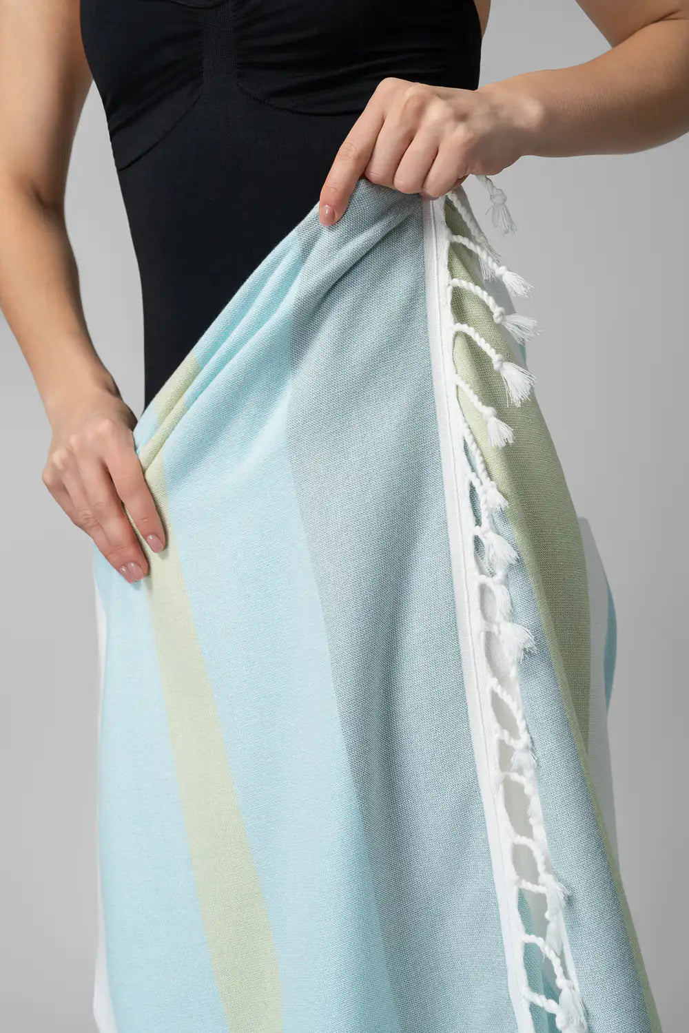 Soft Gradient Striped Beach & Pool Towel